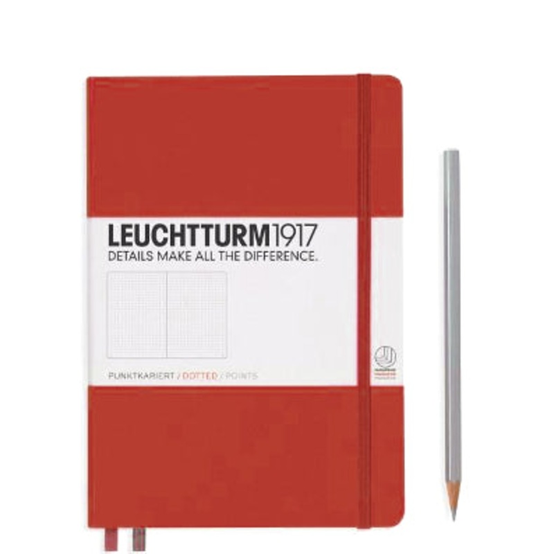 Leuchtturm1917 Medium (A5)  Notebook - Red Dotted