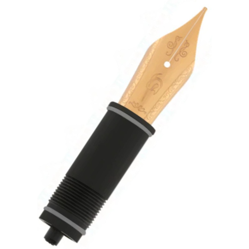 Nahvalur #6 Replacement Nib - Stainless Steel Rose Gold Plated