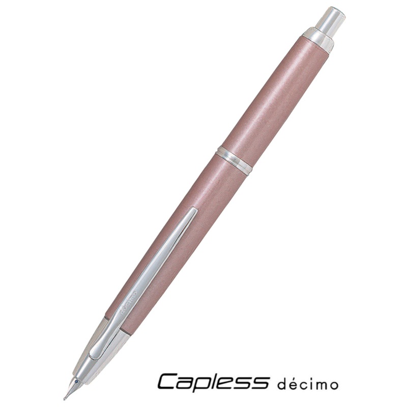 Pilot Capless Decimo Fountain Pen - Champagne Pink