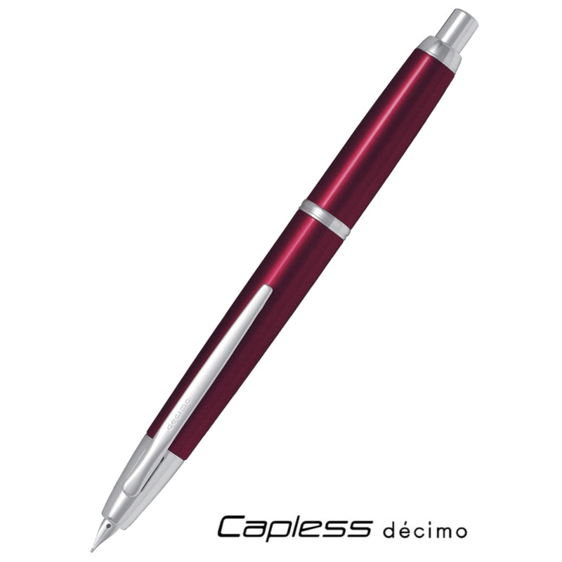 Pilot Capless Decimo Fountain Pen - Red