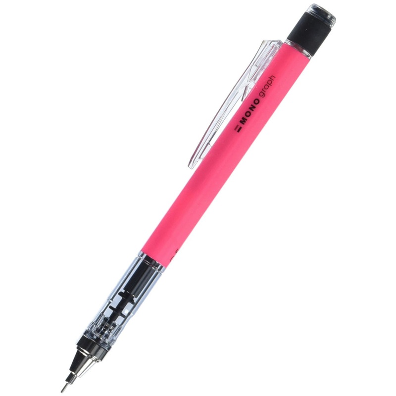 Tombow Mono Graph Shaker Mechanical Pencil - Neon Pink 0.3mm