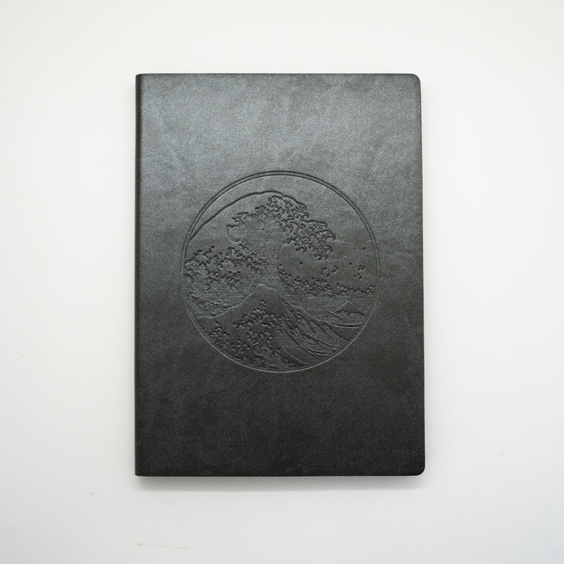 *Clearance* MEMMO Debossed Journal - Pebble (Dark Grey)