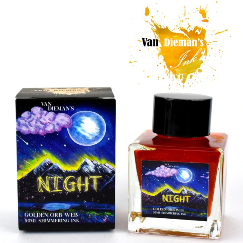 Van Dieman's Ink - Night Golden Orb Web - 50ml Large Bottle