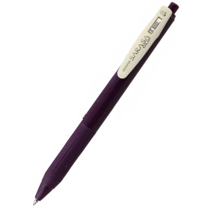 Zebra Sarasa Clip Gel Vintage Rollerball Pen - Bordeaux