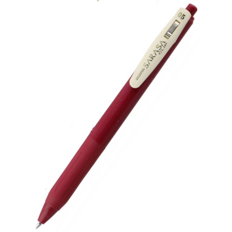 Zebra Sarasa Clip Gel Vintage Rollerball Pen - Cassis Black
