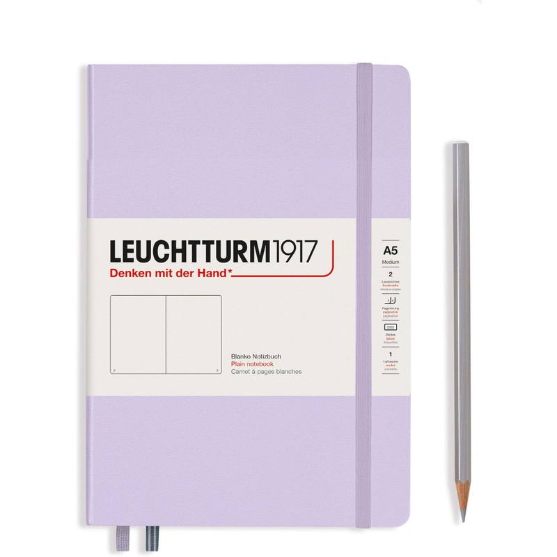 Leuchtturm1917 Hardcover (A5) - Lilac Plain