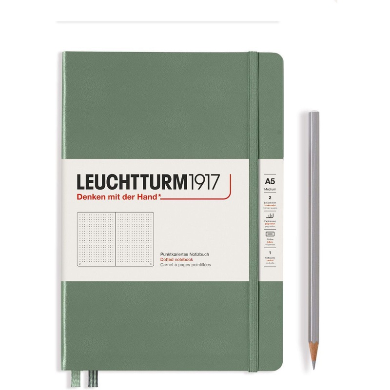 Leuchtturm1917 Hardcover (A5) - Olive Dotted