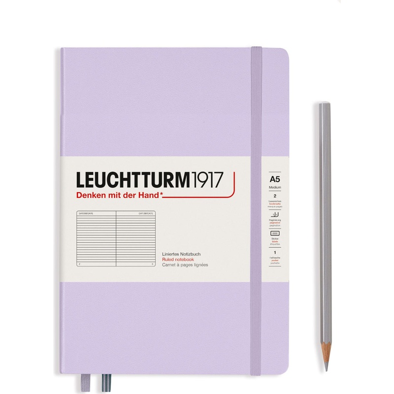 Leuchtturm1917 Notebook Hardcover (A5) - Lilac Lined
