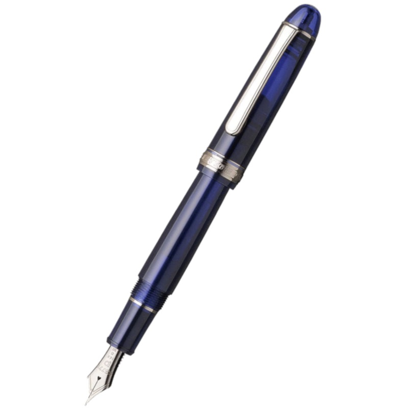 Platinum #3776 Century Fountain Pen - Chartres Blue/Rhodium Soft Fine Nib
