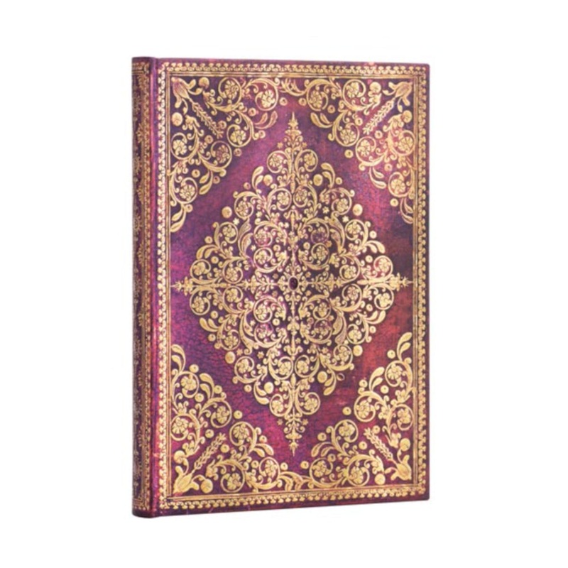 Paperblanks Diamond Rosette Viola Midi Notebook - Lined