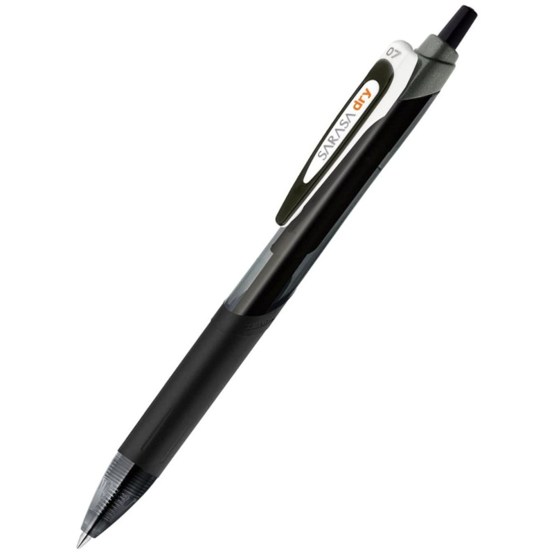 Zebra Sarasa Clip Dry Gel Rollerball Pen - Black. 0.7mm