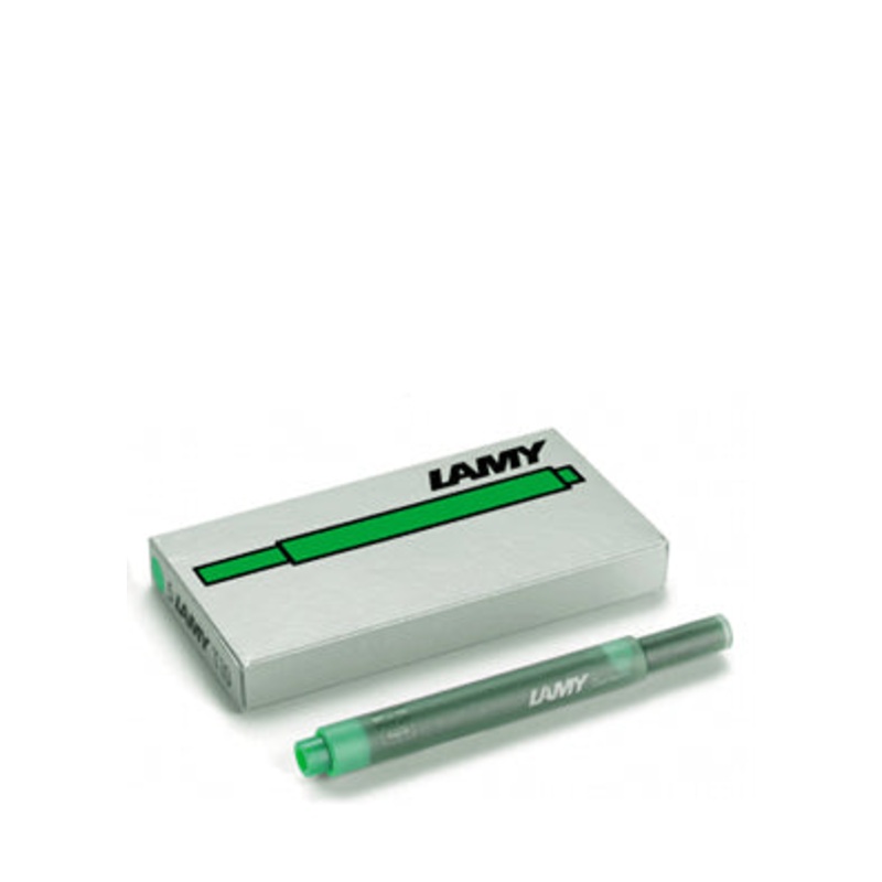 Lamy Cartridges, Pack of 5, Green T10