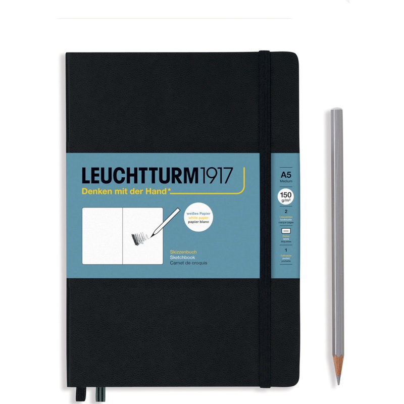 Leuchtturm1917 Medium (A5) Sketchbook - Black