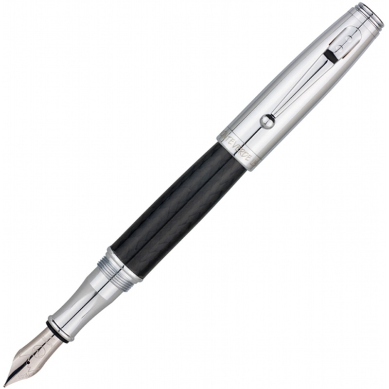 Monteverde Invincia Chrome Fountain Pen - F