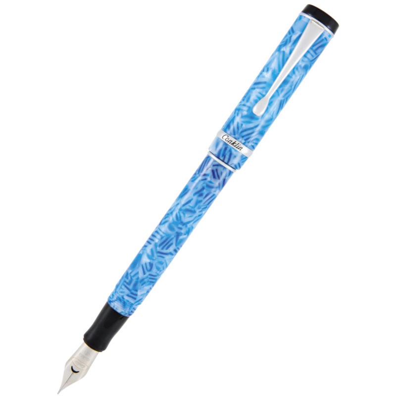 Conklin Duragraph Fountain Pen - Ice Blue
