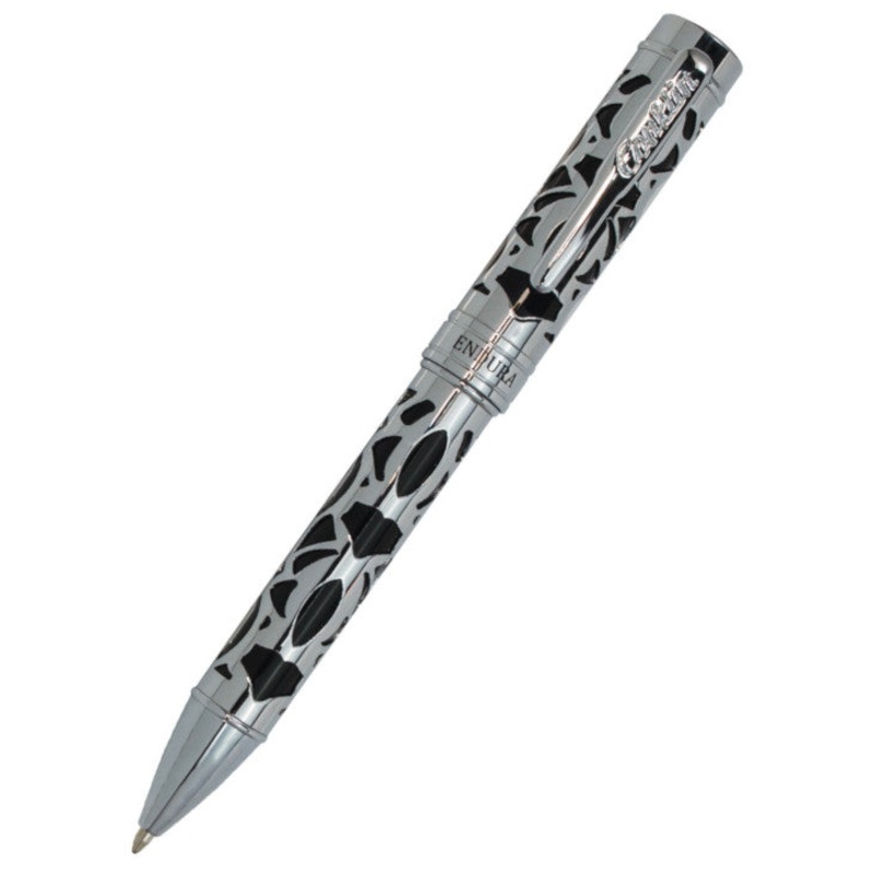 Conklin Endura Deco Crest Ballpoint Pen - Black/Chrome