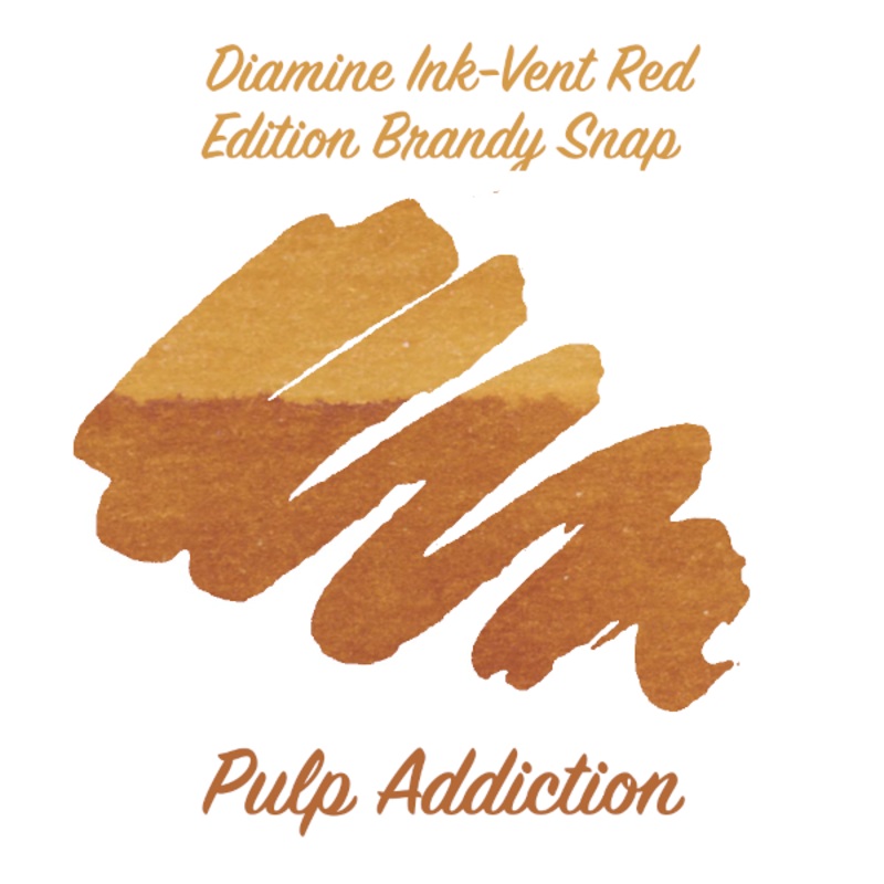 Diamine Ink-Vent Red Edition - Brandy Snap - 2ml Sample