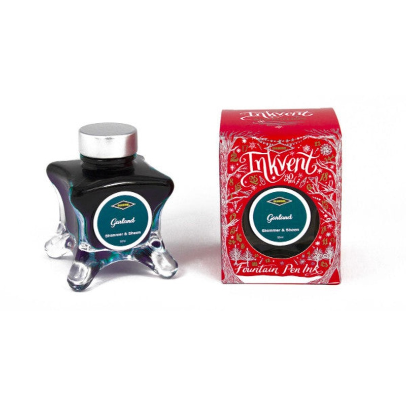 Diamine Red Edition Ink Bottle - Garland - Shimmer & Sheen - 50ml