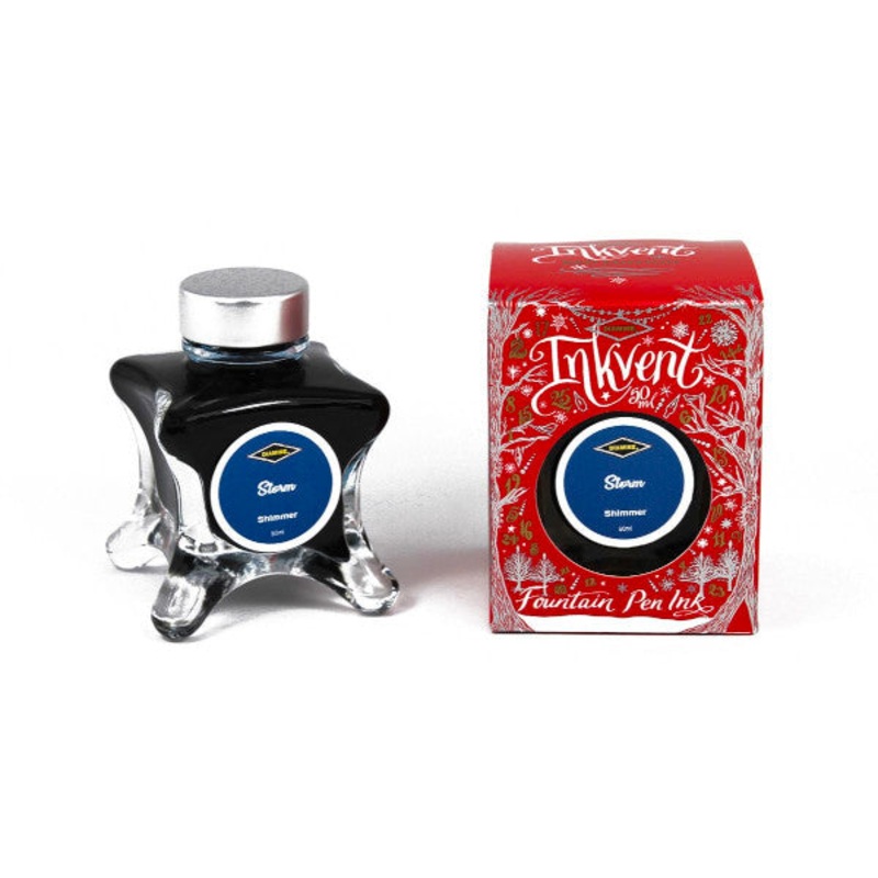 Diamine Red Edition Ink Bottle - Storm - Shimmer - 50ml