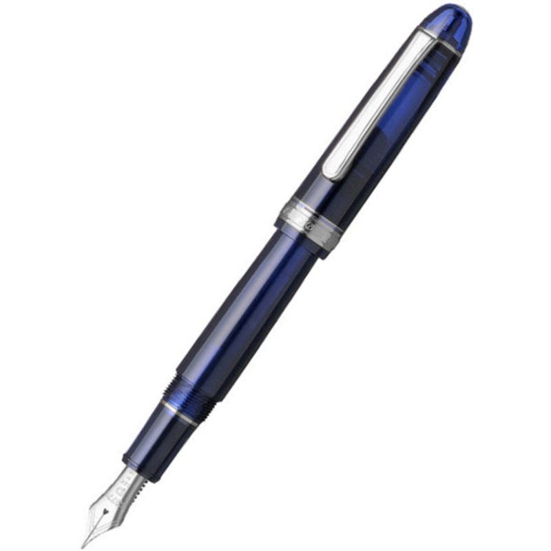 Platinum #3776 Century Fountain Pen - Chartres Blue/Rhodium - EF