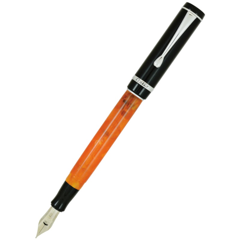 Conklin Duragraph Fountain Pen - Orange Black