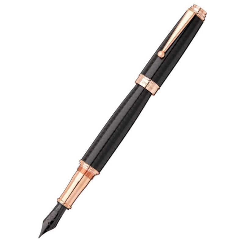 Monteverde Invincia Deluxe Fountain Pen - Rose Gold  - Extra Fine