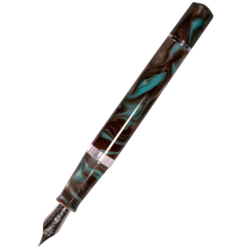 Nahvalur Fountain Pen Schuylkill - Chromis Teal - Broad
