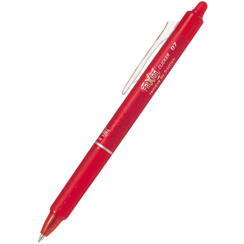 Pilot FriXion Clicker Rollerball Pen - 0.7mm Red Rouge
