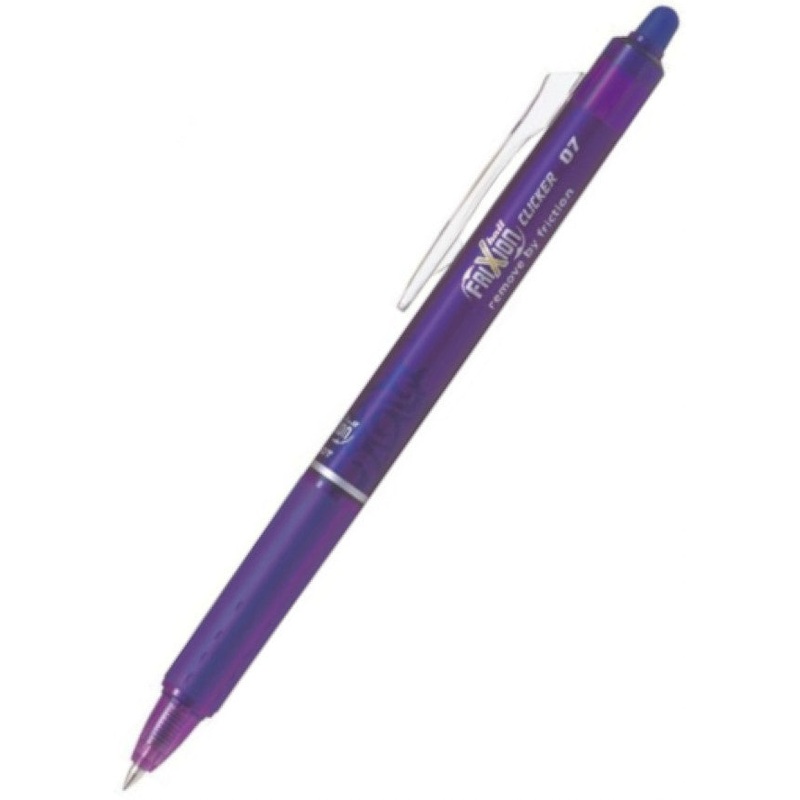 Pilot FriXion Clicker Rollerball Pen - 0.7mm Violet