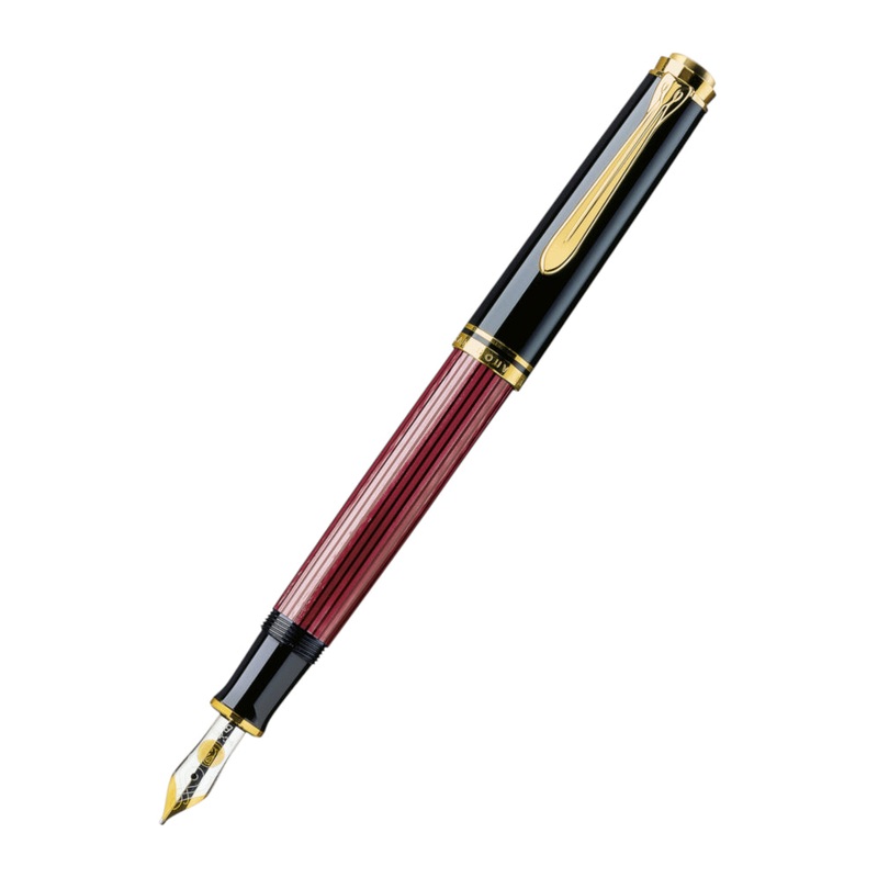 Pelikan M600 Fountain Pen - Souveran Black Red