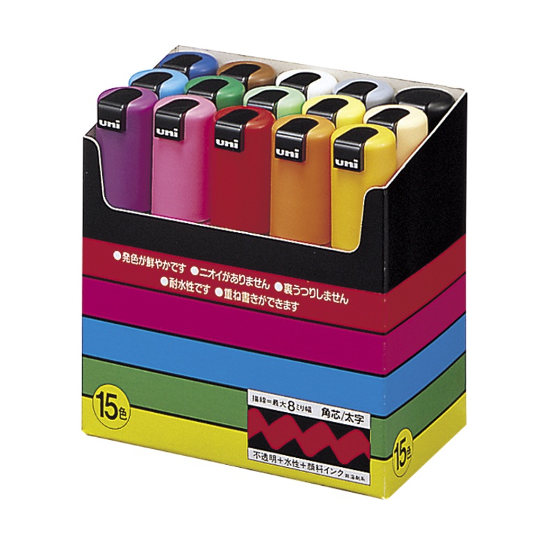 POSCA PC 8K Paint Marker 15 Pack Assorted Colours