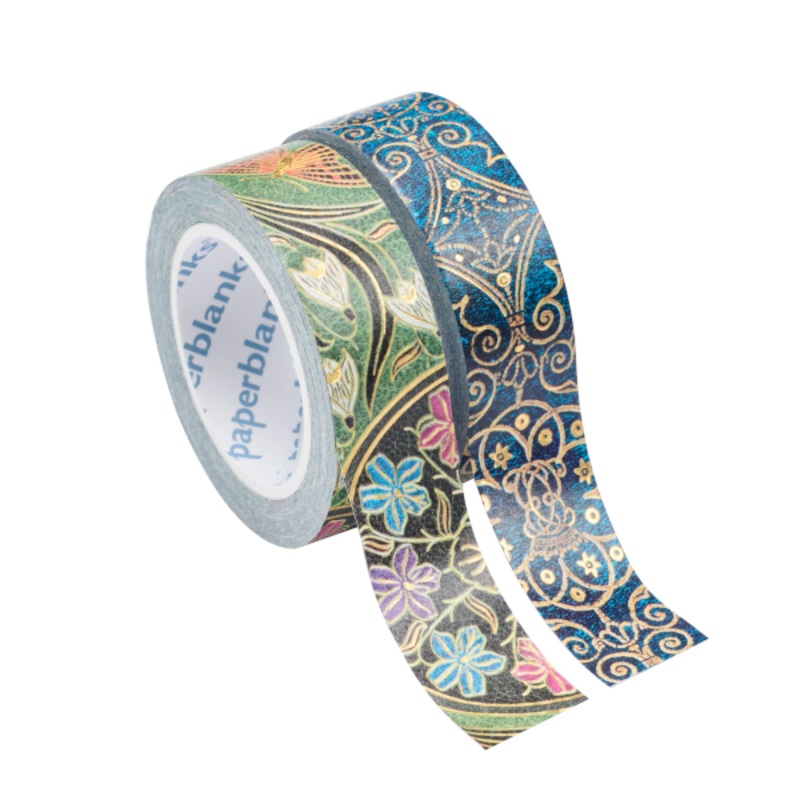 Paperblanks Washi Tape - Azure & Poetry In Bloom
