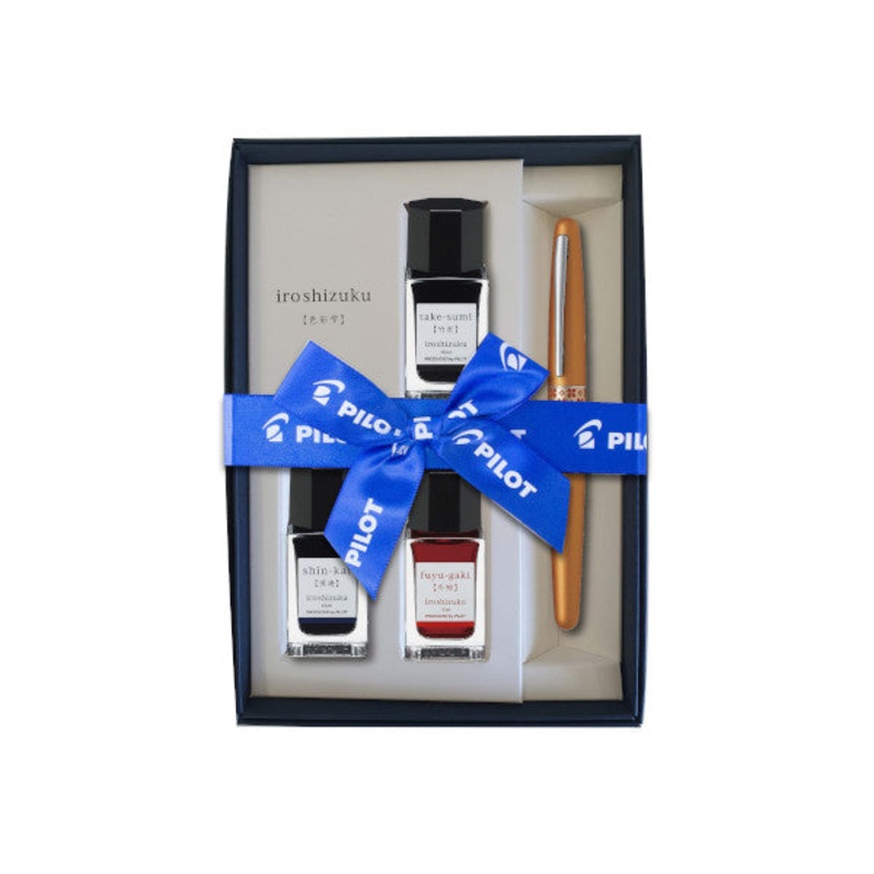 Pilot Metropolitan MR3 Fountain Pen Gift Set - Orange Flower Medium