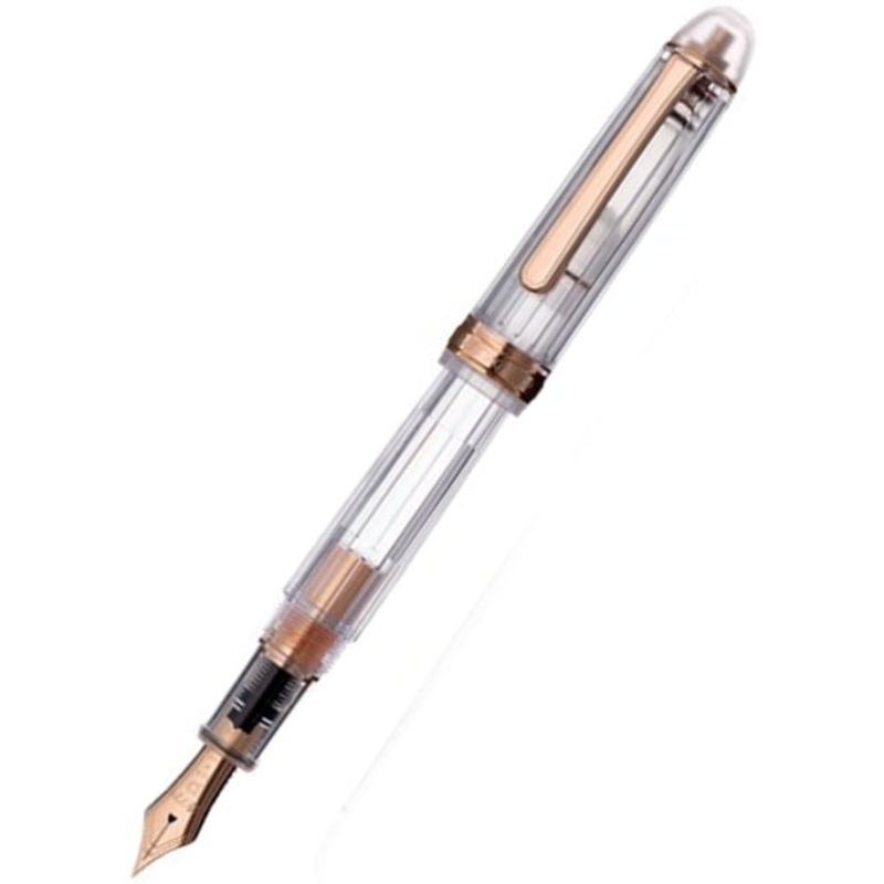Platinum #3776 Century Fountain Pen - Nice Pur/Rose Gold Broad Nib