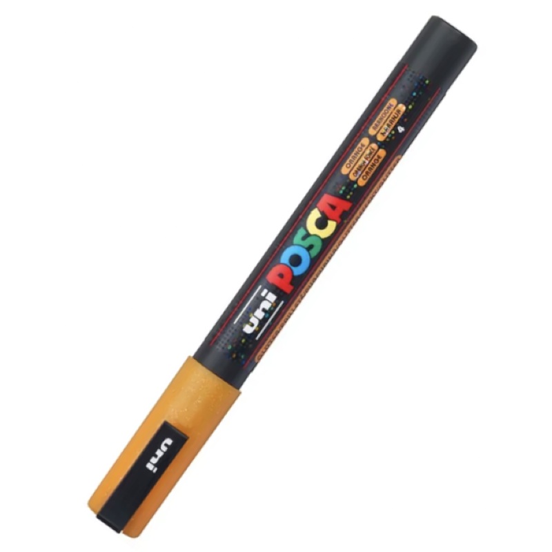 POSCA PC 3M Paint Marker Glitter Orange