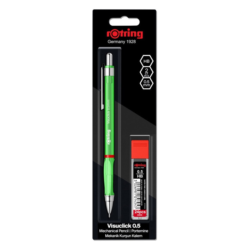 Rotring Visuclick Mechanical Pencil - 0.5mm Green with Leads