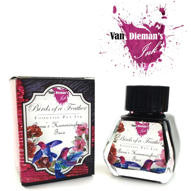 Van Dieman's Birds of a Feather Ink - Anna's Hummingbird Face