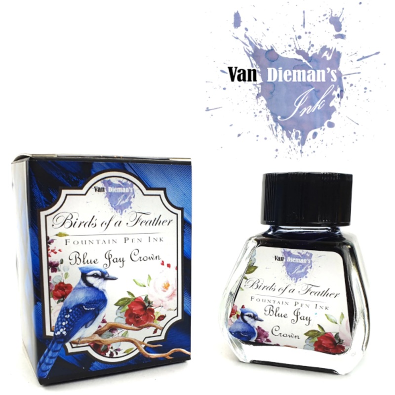 Van Dieman's Birds of a Feather Ink - Blue Jay Crown