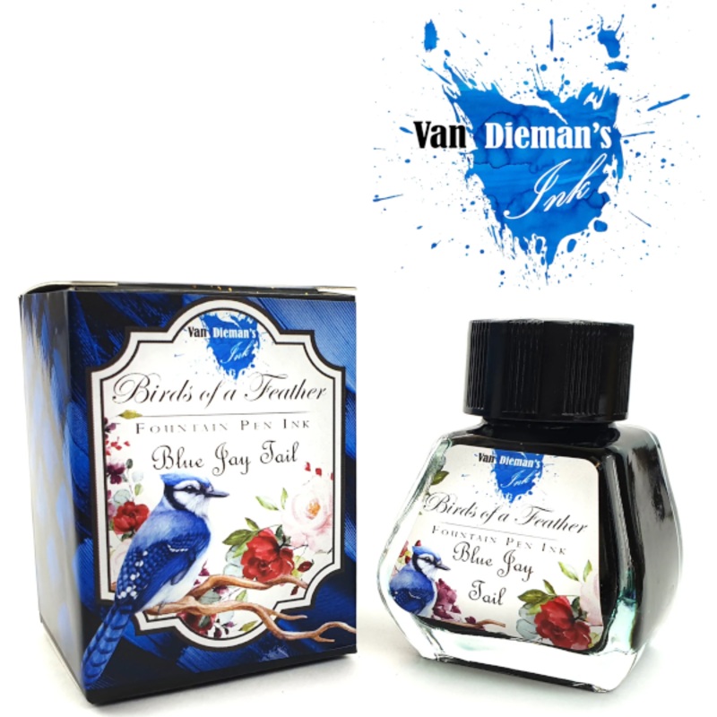 Van Dieman's Birds of a Feather Ink - Blue Jay Tail