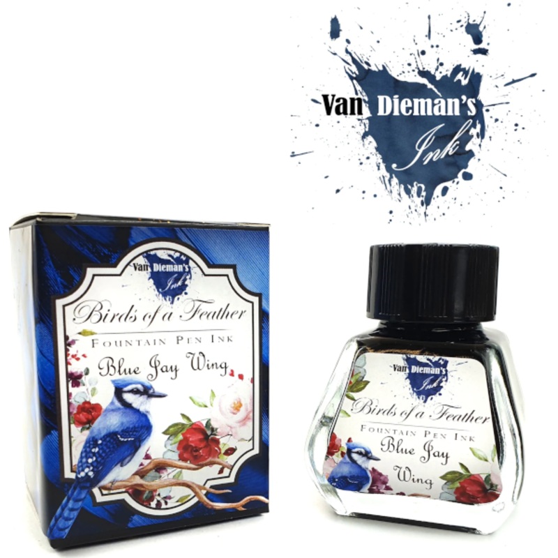 Van Dieman's Birds of a Feather Ink - Blue Jay Wing