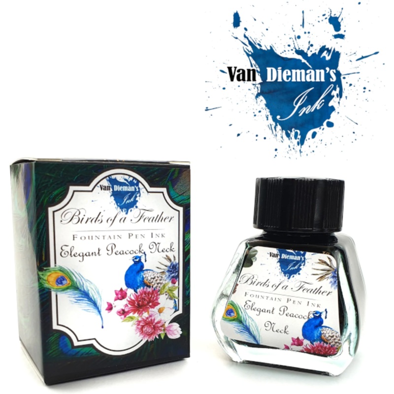 Van Dieman's Birds of a Feather Ink - Elegant Peacock Neck
