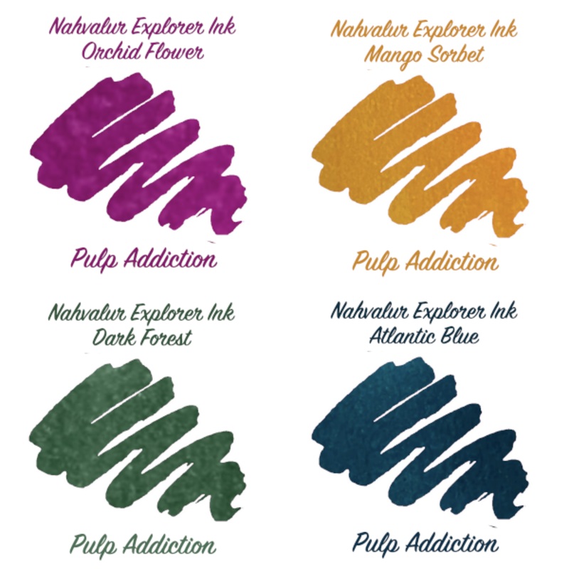 Nahvalur Explorer Ink - 2ml Ink Sample - 4 Pack