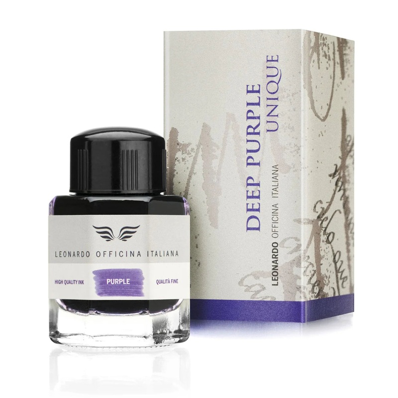 Leonardo Officina Italiana Fountain Pen Ink - Deep Purple 40ml