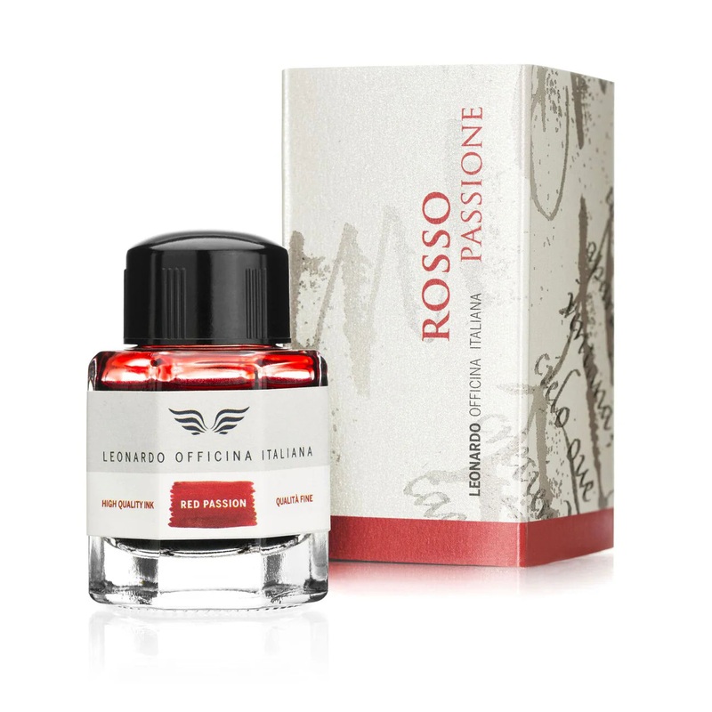 Leonardo Officina Italiana Fountain Pen Ink - Rosso Red Passion 40ml