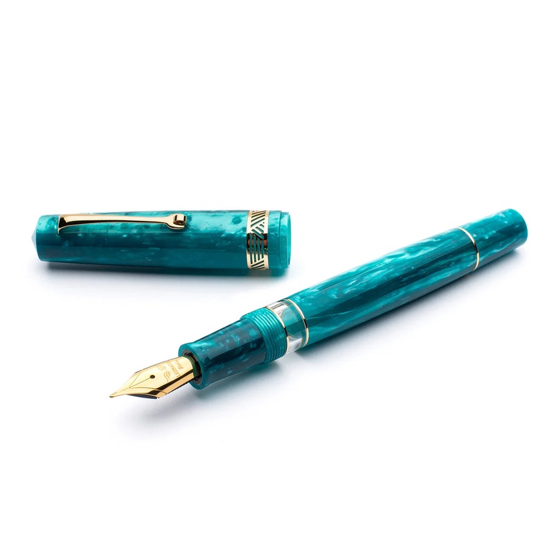 Leonardo Officina Italiana Momento Magico Fountain Pen - Emerald Gold