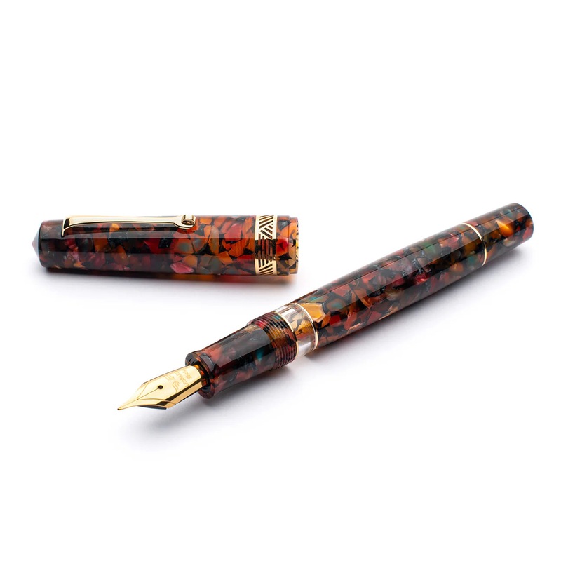 Leonardo Officina Italiana Momento Magico Fountain Pen - Millefiori Gold