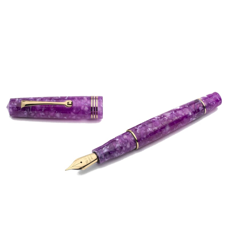 Leonardo Officina Italiana Momento Zero Fountain Pen - Lavanda Gold