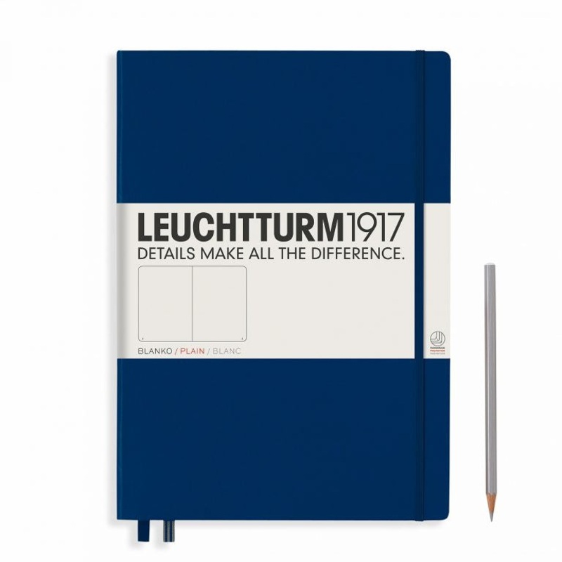 Leuchtturm1917 Master (A4+) Notebook - Navy Plain