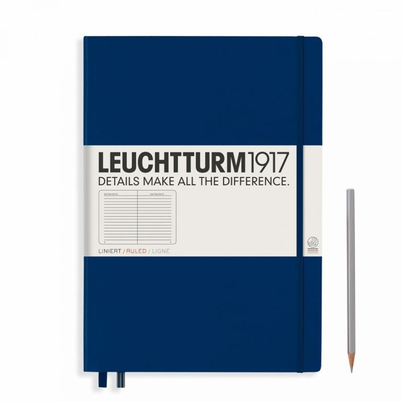 Leuchtturm1917 Master (A4+) Notebook - Navy Ruled