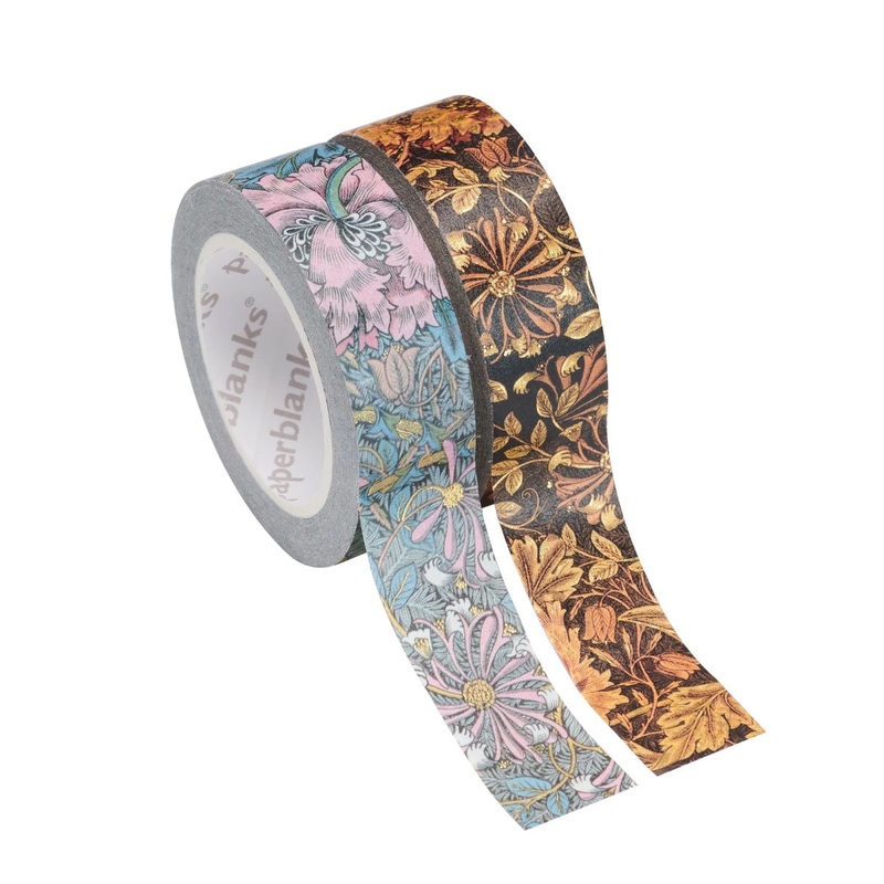 Paperblanks Washi Tape - Morris Honeysuckle & Morris Pink Honeysuckle